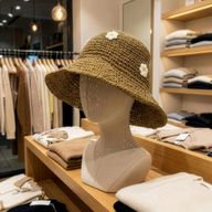 Nomad Sari ležerna slamnata ljetna kapa – Kava i tratinčice
