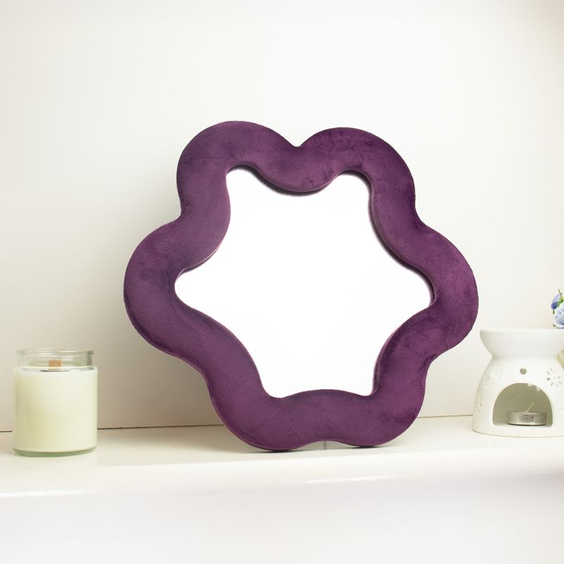 Meko valovito ogledalo - Zvijezda - mauve