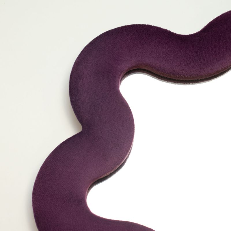 Meko valovito ogledalo - Zvijezda - mauve