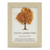 Slika od dragog kamena – Drvo života – Baltički jantar (20x14.7x1cm)