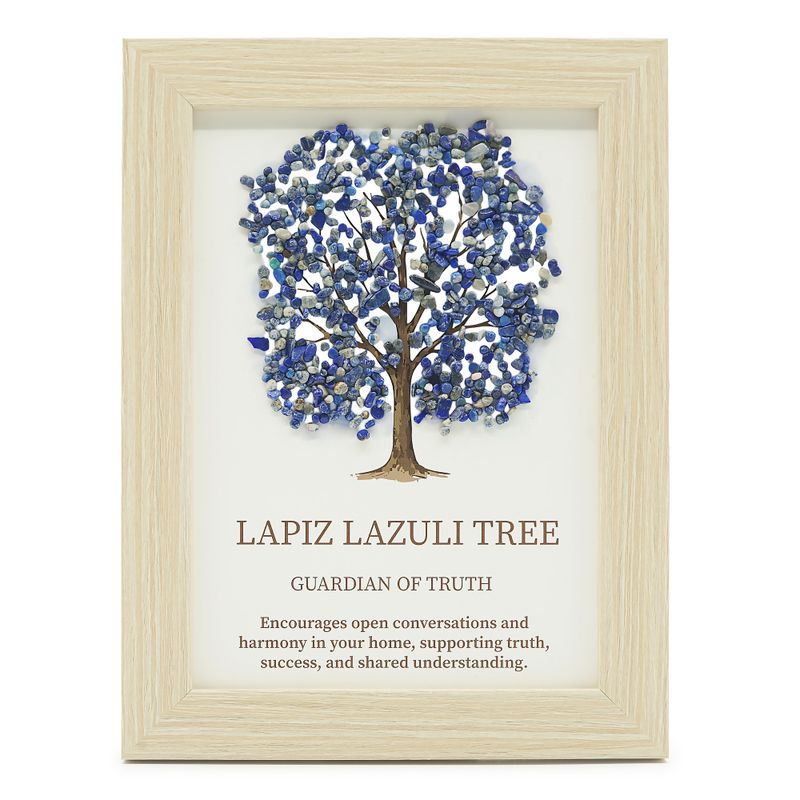 Slika od dragog kamena – Drvo života – Lapis (20x14.7x1cm)