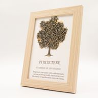 Slika od dragog kamena – Drvo života – Pirit (20x14.7x1cm)