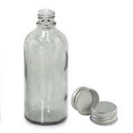 100ml dimno siva staklena bočica s kapaljkom i aluminijskim poklopcem