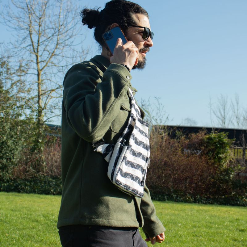 Jacquard prirodne torbe - Atlas Nomad - Cross model