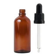 Bočica od Jantarnog Stakla s Crnom Pipetom 50ml