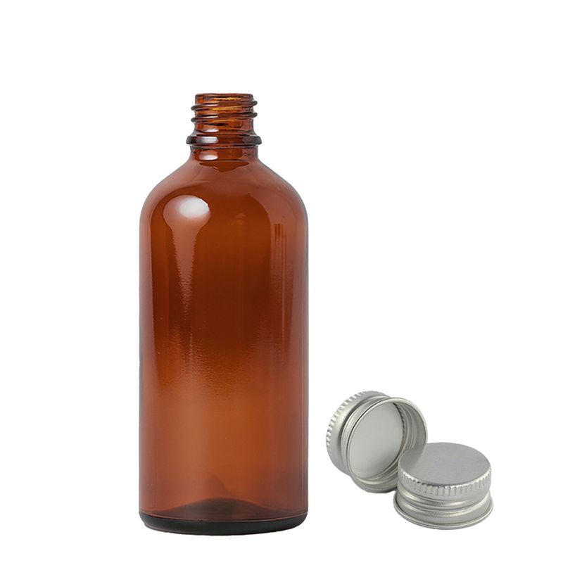 Boca od Jantarnog Stakla s Aluminijskim Čepom 100ml