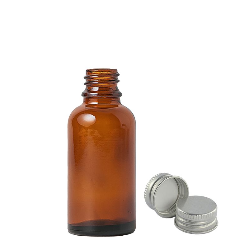 Bočica od Jantarnog Stakla s Aluminijskim Čepom 30ml