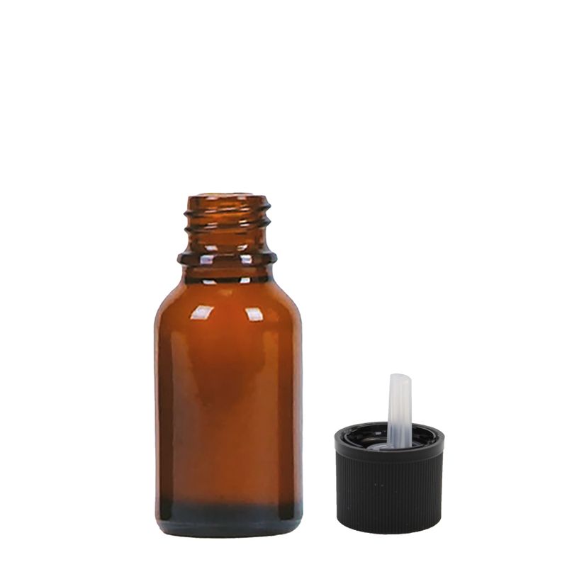 15 ml Jantarna Bočica sa Sigurnosnim Čepom za Djecu