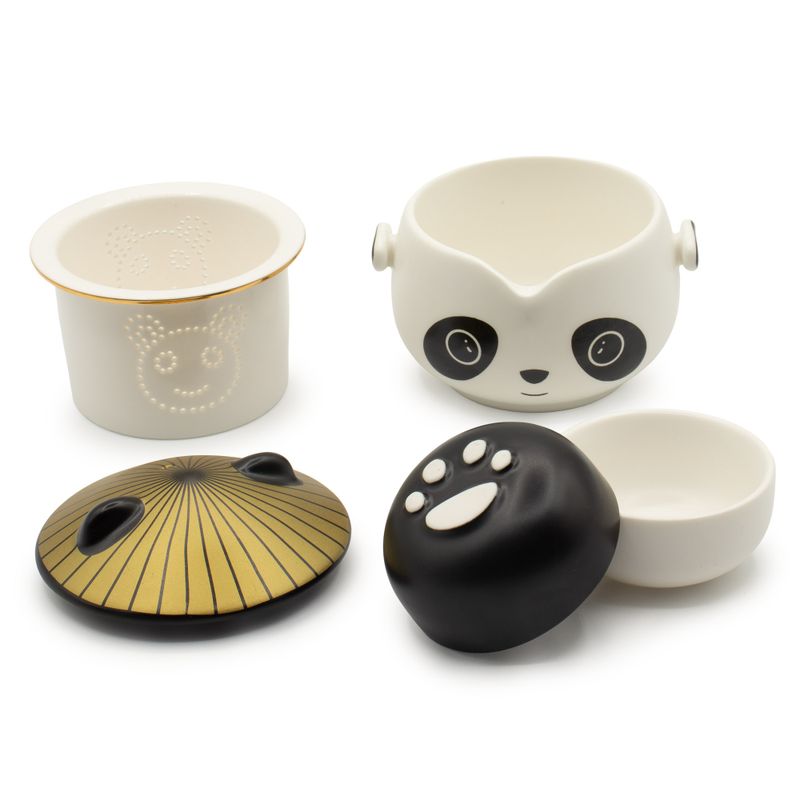 Panda Set Čajnika - Dvije Šalice - Putni Paket