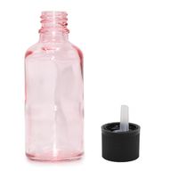 Ružičasta Staklena Bočica sa Sigurnosnim Čepom za Djecu 100ml