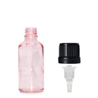 Ružičasta Staklena Bočica s Kapaljkom i Čepom 10ml