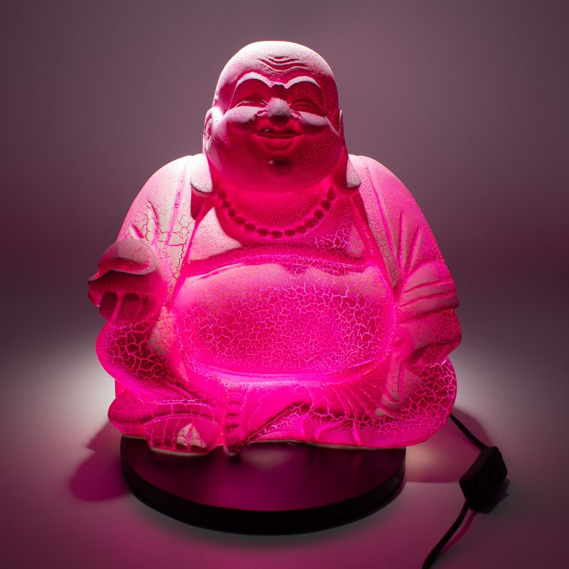 Lampa s likom nasmijanog Bude pitaja - Okruglo postolje