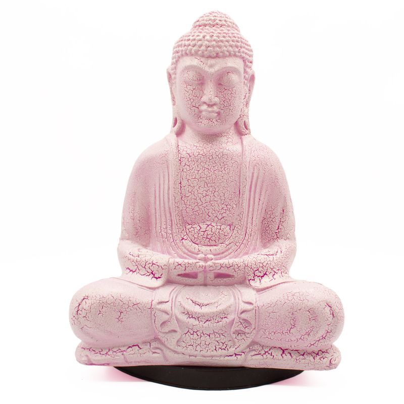 Lampa s likom meditativnog Bude Cherry Crackle - Ovalno postolje
