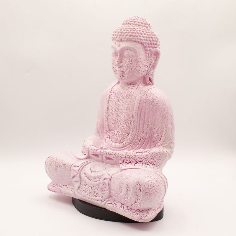 Lampa s likom meditativnog Bude Cherry Crackle - Ovalno postolje