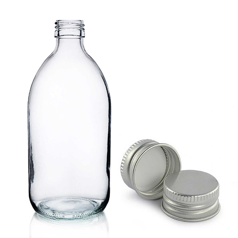 Farmaceutska Boca od Prozirnog Stakla s Aluminijskim Čepom 500ml