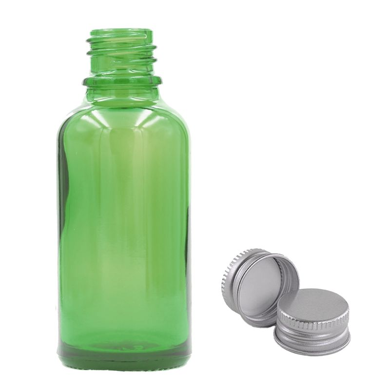 Zelena Staklena Bočica 100ml s Aluminijskim Čepom