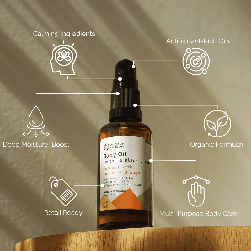 Organsko Ulje za Tijelo 50 ml - Mrkva & Naranča