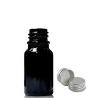 Crna Staklena Bočica 5ml s Aluminijskim Čepom