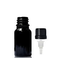 Crna Staklena Bočica s Čepom i Kapaljkom 5ml