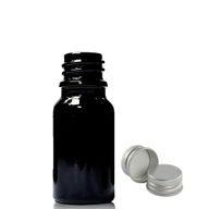 Crna Staklena Bočica 10ml s Aluminijskim Čepom