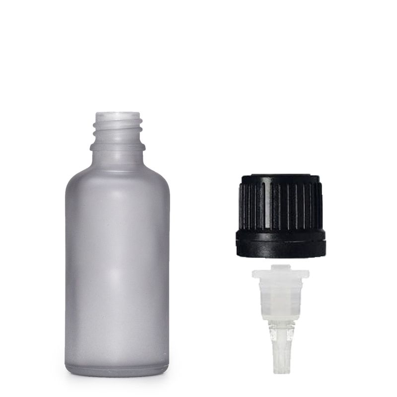 Mat Siva Staklena Bočica s Kapaljkom i Čepom 10ml
