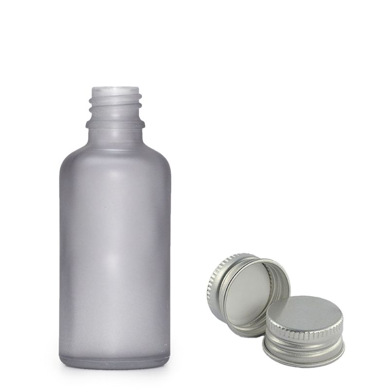 Mat Siva Staklena Bočica s Aluminijskim Čepom 30ml