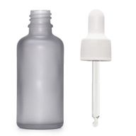 Mat Siva Staklena Bočica s Bijelom Pipetom 100ml