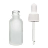 Mat Bijela Staklena Bočica s Bijelom Pipetom 30ml