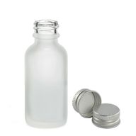 Mat Bijela Staklena Bočica s Aluminijskim Čepom 50ml