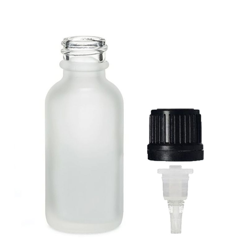 Mat Bijela Staklena Bočica - Čep s Kapaljkom 50ml