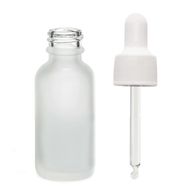 Mat Bijela Staklena Bočica s Bijelom Pipetom 50ml