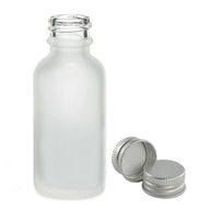 Mat Bijela Staklena Bočica s Aluminijskim Čepom 100ml