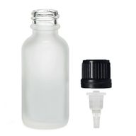 Mat Bijela Staklena Bočica - Čep s Kapaljkom 100ml
