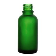 100ml Mat zelena staklena bočica s kapaljkom - bez čepa