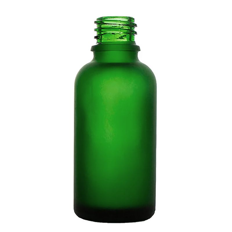 100ml Mat zelena staklena bočica s kapaljkom - bez čepa