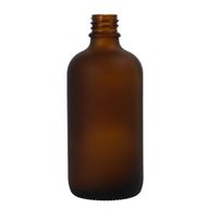 100 ml matirano jantarno staklena bočica s pipicom - bez poklopca