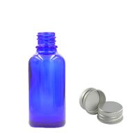 Plava Staklena Bočica 15ml s Aluminijskim Čepom