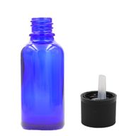 Plava Staklena Bočica sa Sigurnosnim Čepom za Djecu 50ml