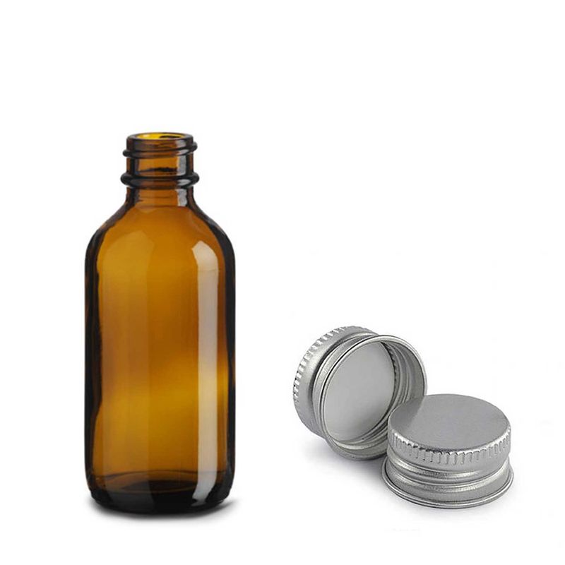 Boca od Jantarnog Stakla Boston s Aluminijskim Čepom 60ml