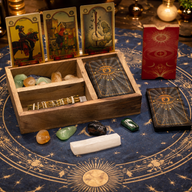 Tarot Kutija s Tri Pretinca i Držačem za Karte