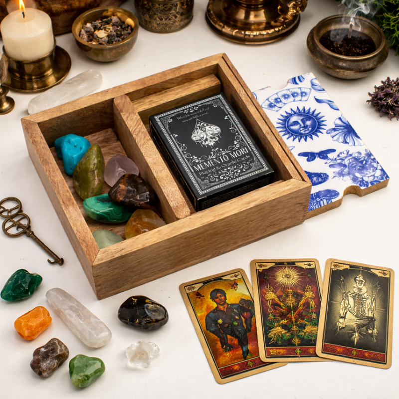 Tarot Kutija s Dva Pretinca i Držačem za Karte