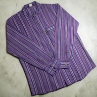 Nomad Sari Grandad košulja - Crno-ljubičasta - XL