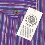 Nomad Sari Grandad košulja - Crno-ljubičasta - XL