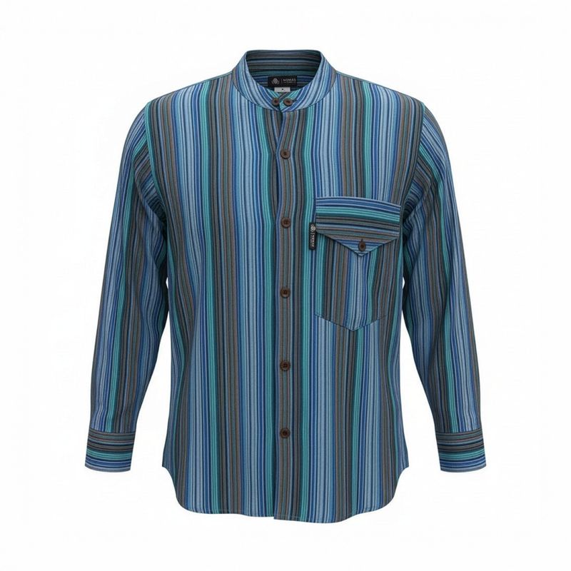 Nomad Sari Grandad košulja - Tirkizna - M