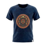 Nomad Sari stonewashed pamučna majica - Stay Wild Moon Child - Plava - S