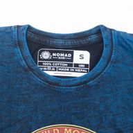 Nomad Sari stonewashed pamučna majica - Stay Wild Moon Child - Plava - S