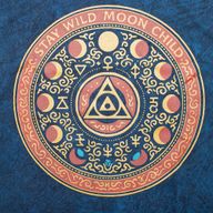 Nomad Sari stonewashed pamučna majica - Stay Wild Moon Child - Plava - S