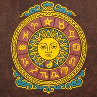 Nomad Sari stonewashed pamučna majica - Sunce & Zodijak - Smeđa - S