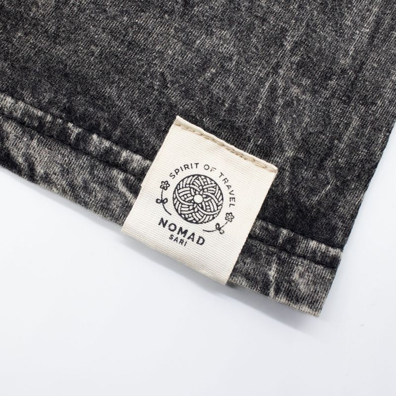 Nomad Sari stonewashed pamučna majica - Rebel - Grafitno siva - S