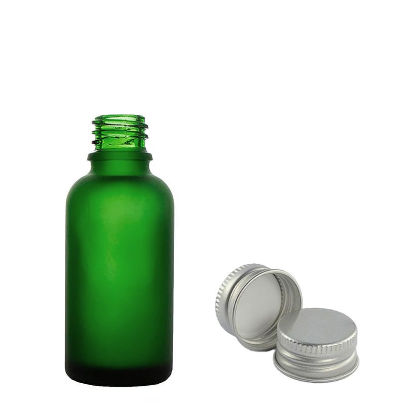 192x10 ml Mat zelena staklena bočica s kapaljkom i aluminijskom kapicom